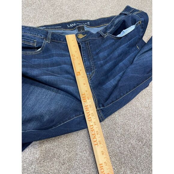Lane Bryant womens super stretch skinny jeans sz 22 plus size mid rise dark wash - Picture 7 of 12